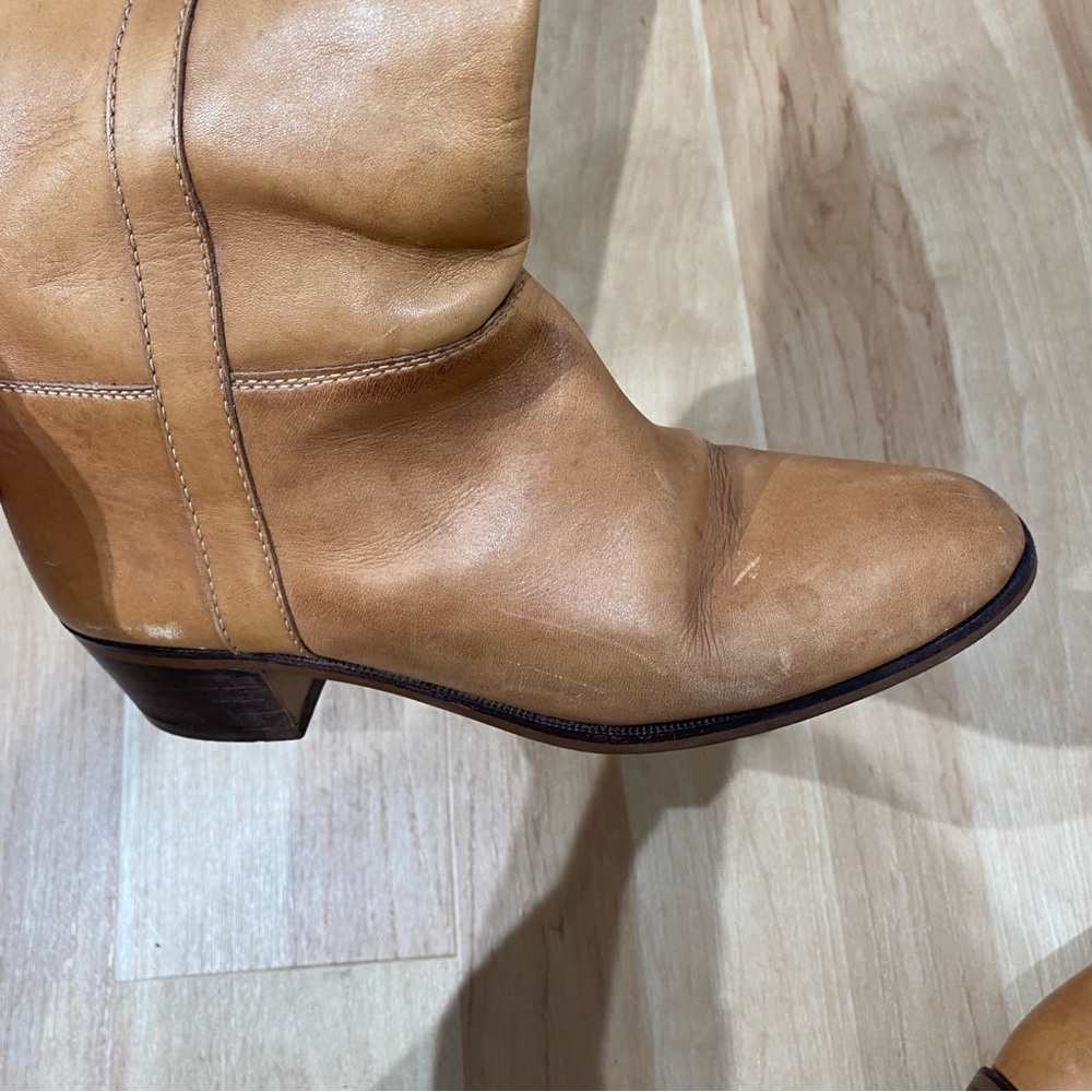 Vintage Tan Campus Boots (8) - Picture 10 of 11